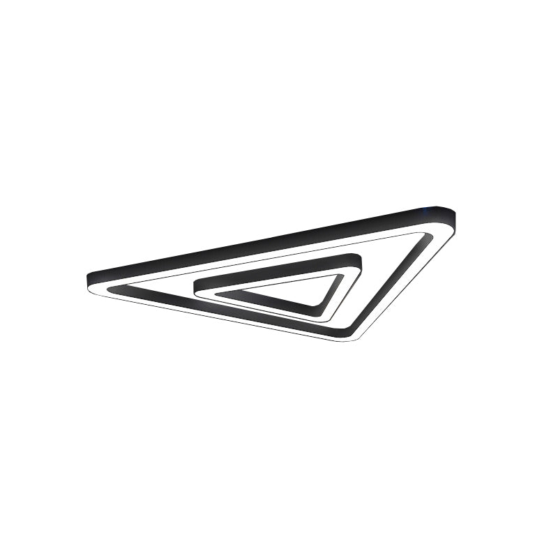 Driehoekige Gym Ceiling Hang Light Verlichting Zwart LED