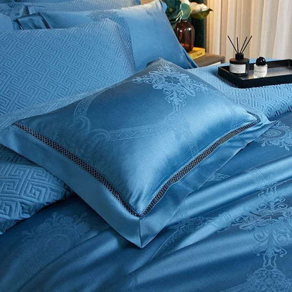 Elegance Blauw Dekbedovertrekset