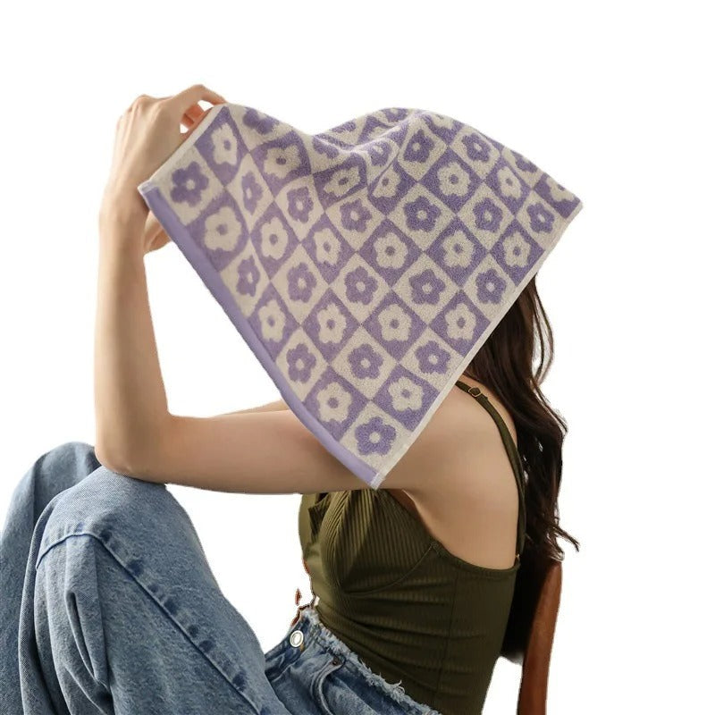 Elegante Badhanddoek Set Van Polyester En Katoen Voor Badkamer