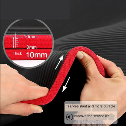 Extra Dikke Antislip Yogamat 10 Mm 183 X 61 Cm Demping