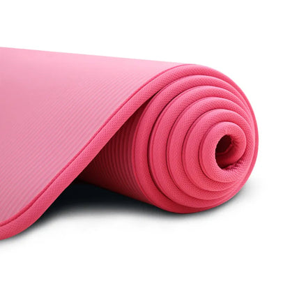 Extra Dikke Antislip Yogamat 10 Mm 183 X 61 Cm Demping Roze