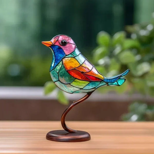 Gekleurde Glazen Vogels Voor Chique Interieurdecoratie 1 vogel
