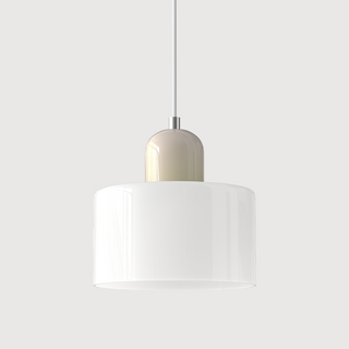 Glazen Hanglamp Elegante Voor Keuken En Woondecoratie Wit Beige