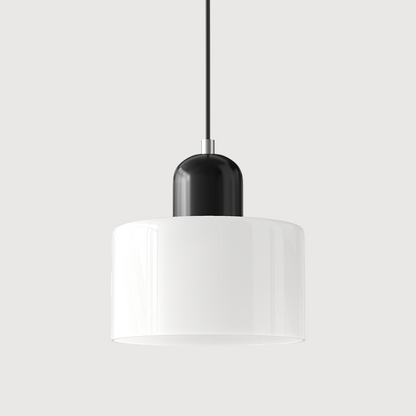 Glazen Hanglamp Elegante Voor Keuken En Woondecoratie Wit Zwart