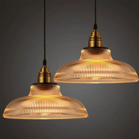 Glazen Hanglamp Met Elegant Modern Design Voor Huis Amber Warm wit