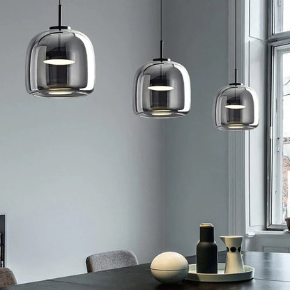 Glazen Hanglamp Soepele Glans Minimalistische Glazen