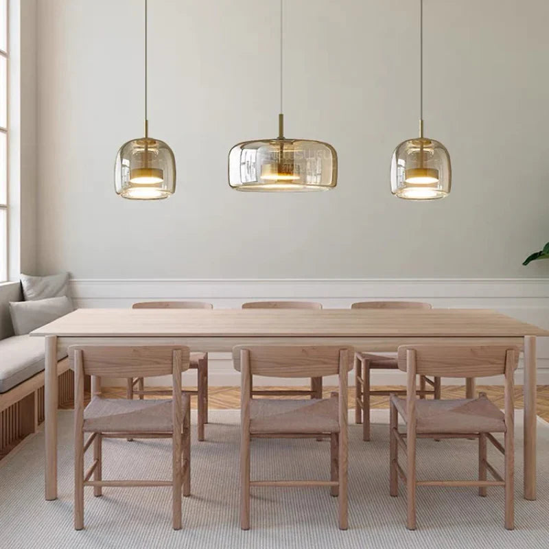 Glazen Hanglamp Soepele Glans Minimalistische Glazen
