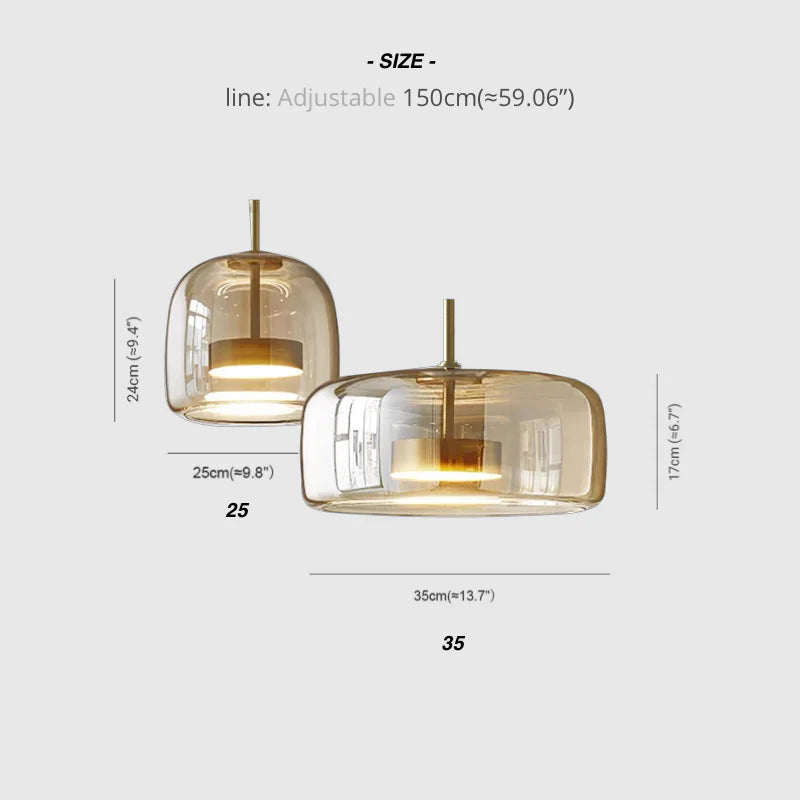 Glazen Hanglamp Soepele Glans Minimalistische Glazen