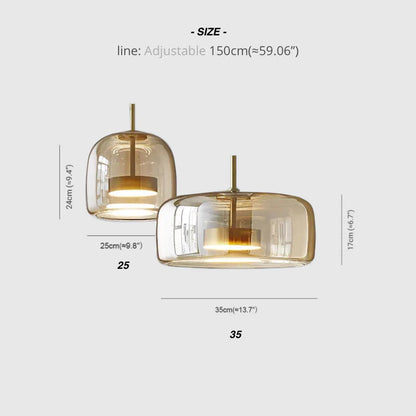 Glazen Hanglamp Soepele Glans Minimalistische Glazen