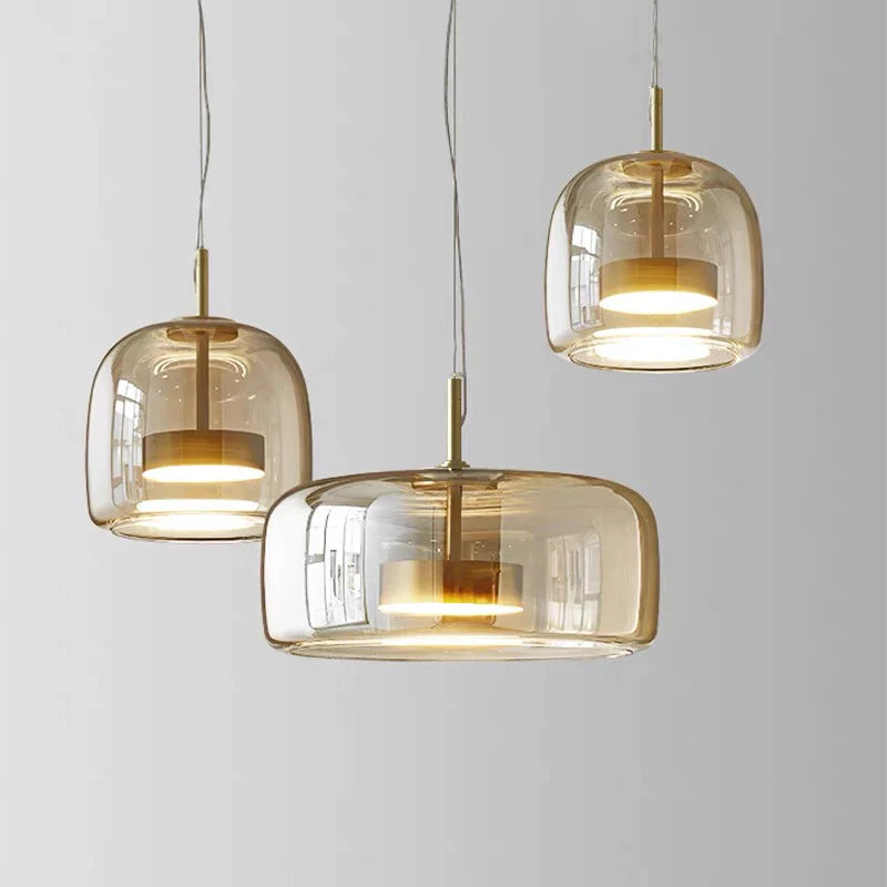 Glazen Hanglamp Soepele Glans Minimalistische Glazen