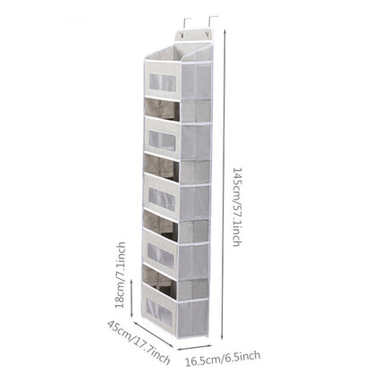 Hangende Opberg Organizer Met Meerdere Lagen Voor Slaapzaal Lichtgrijs 46 cm L x 15 cm B x 145 cm H