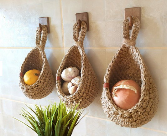 Hangende Wand Manden Voor Groente En Fruit Opslag XXL: 30X26cm