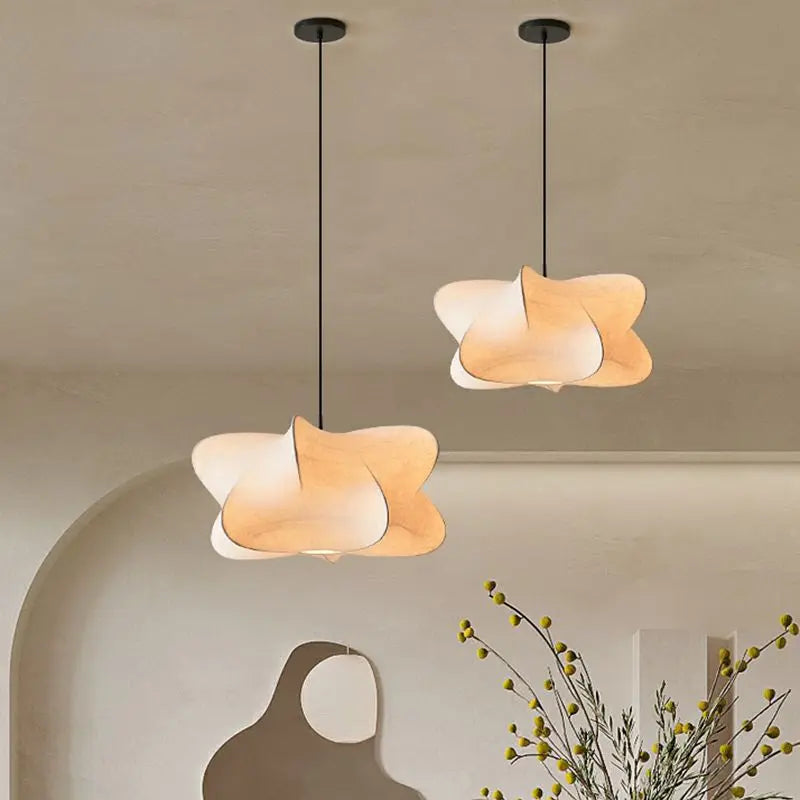 Hanglamp Japanse Wabi Sabi Zijde Minimalistische Verlichting