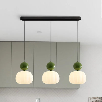 Hanglamp Tijdloze Art Deco Warm Licht Sfeerversterker Drie Hoofden Groen