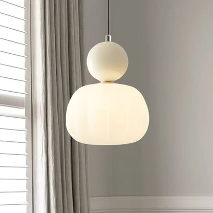 Hanglamp Tijdloze Art Deco Warm Licht Sfeerversterker Eén Hoofd Beige