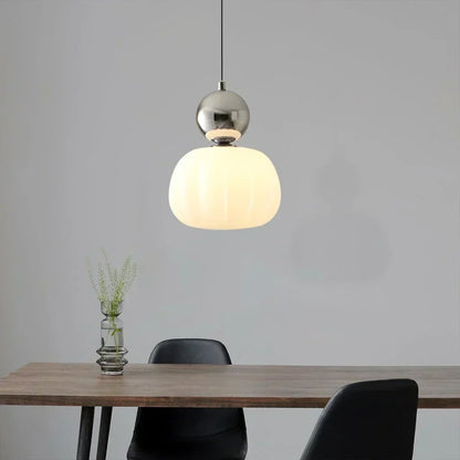 Hanglamp Tijdloze Art Deco Warm Licht Sfeerversterker Eén Hoofd Zilver