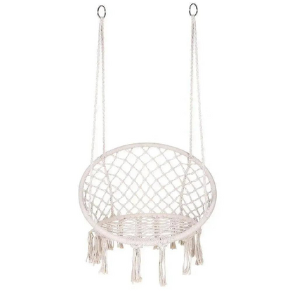 Hangstoel Buiten met Stalen Frame en Comfortabele Zitting Beige