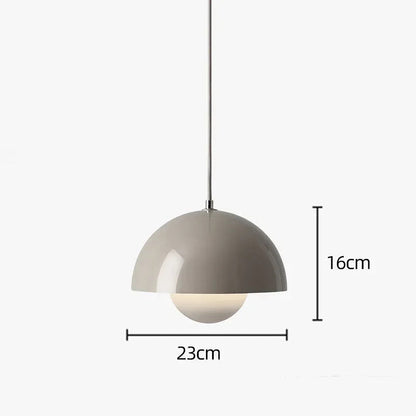 Hedendaagse Hanglamp Met Kleurrijk Design En Energiezuinig Grijs - diameter 23 cm