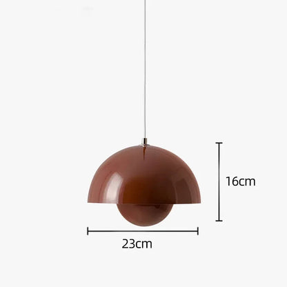 Hedendaagse Hanglamp Met Kleurrijk Design En Energiezuinig Rood-dia 23cm