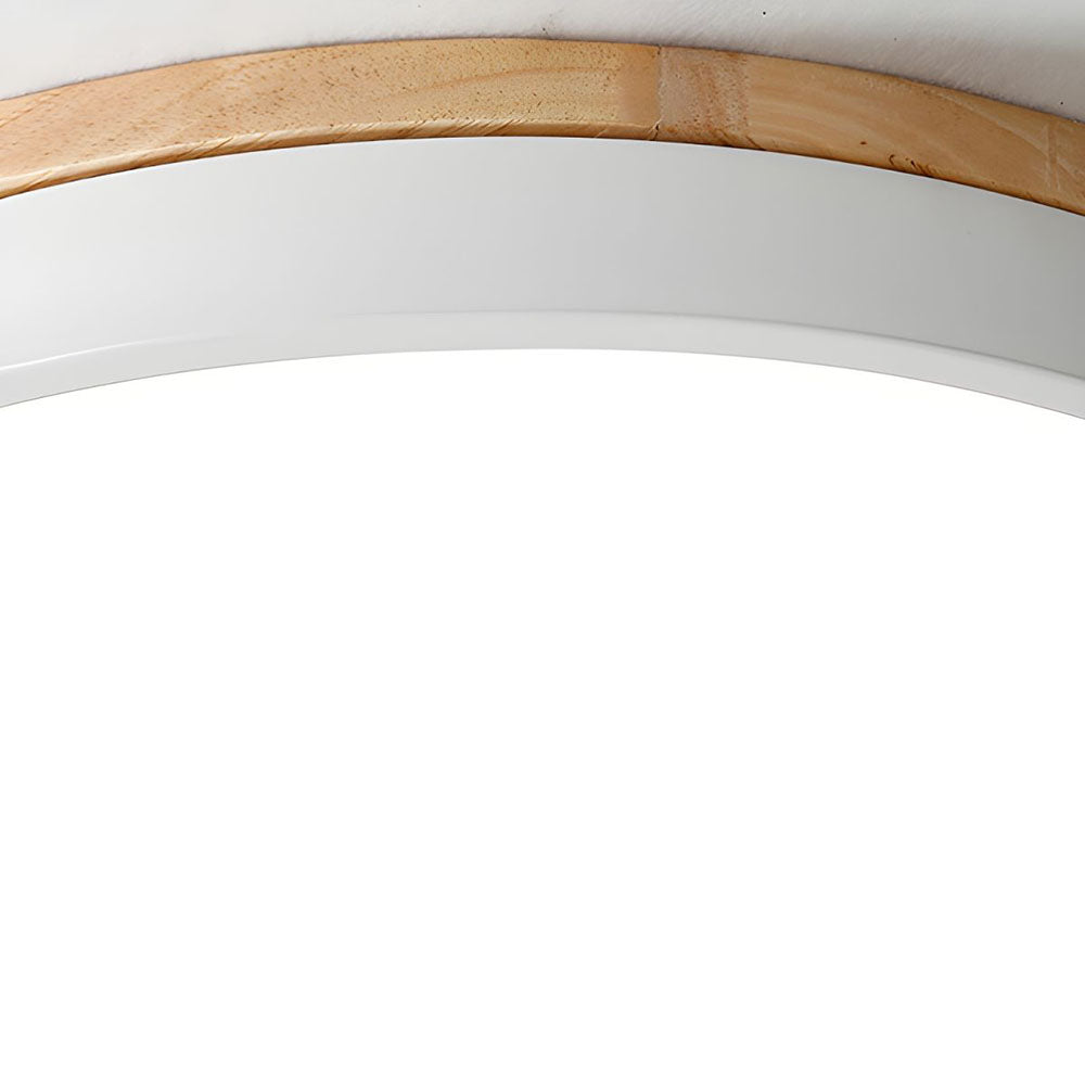 Inbouw Natuurlijke Schijf Plafondlamp Warm Massief Materiaal