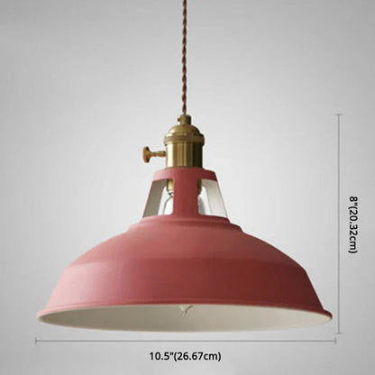 Industriële Retro Hanglamp Van Metaal Voor Eetkamer Rood