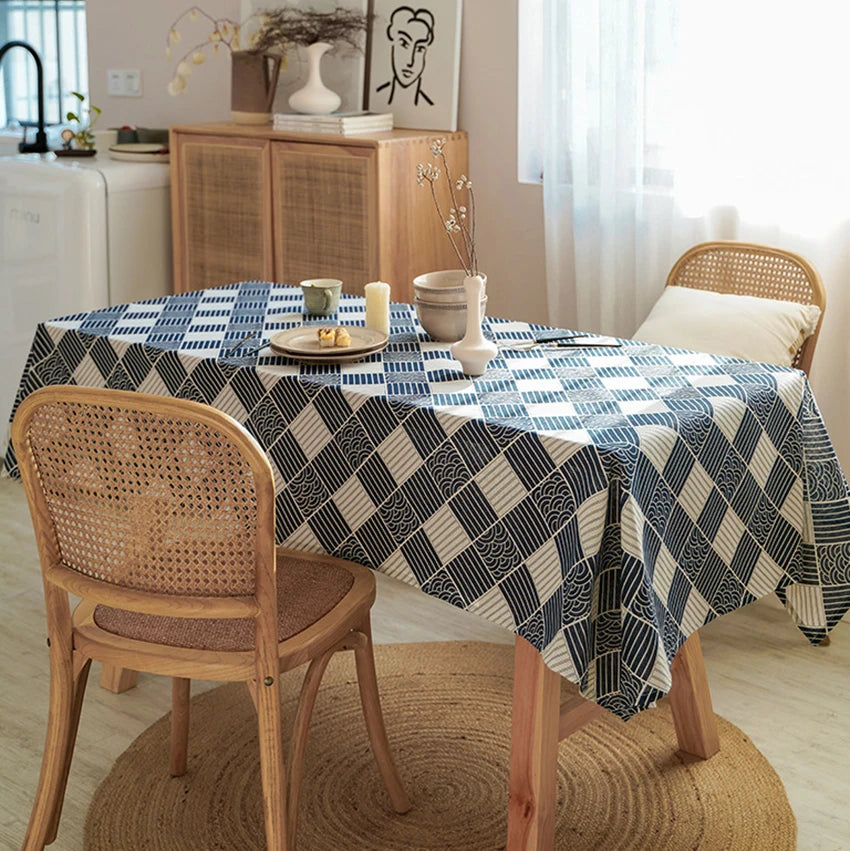 Japanse Stijl Linnen Tafelkleed 100 Procent Duurzaam