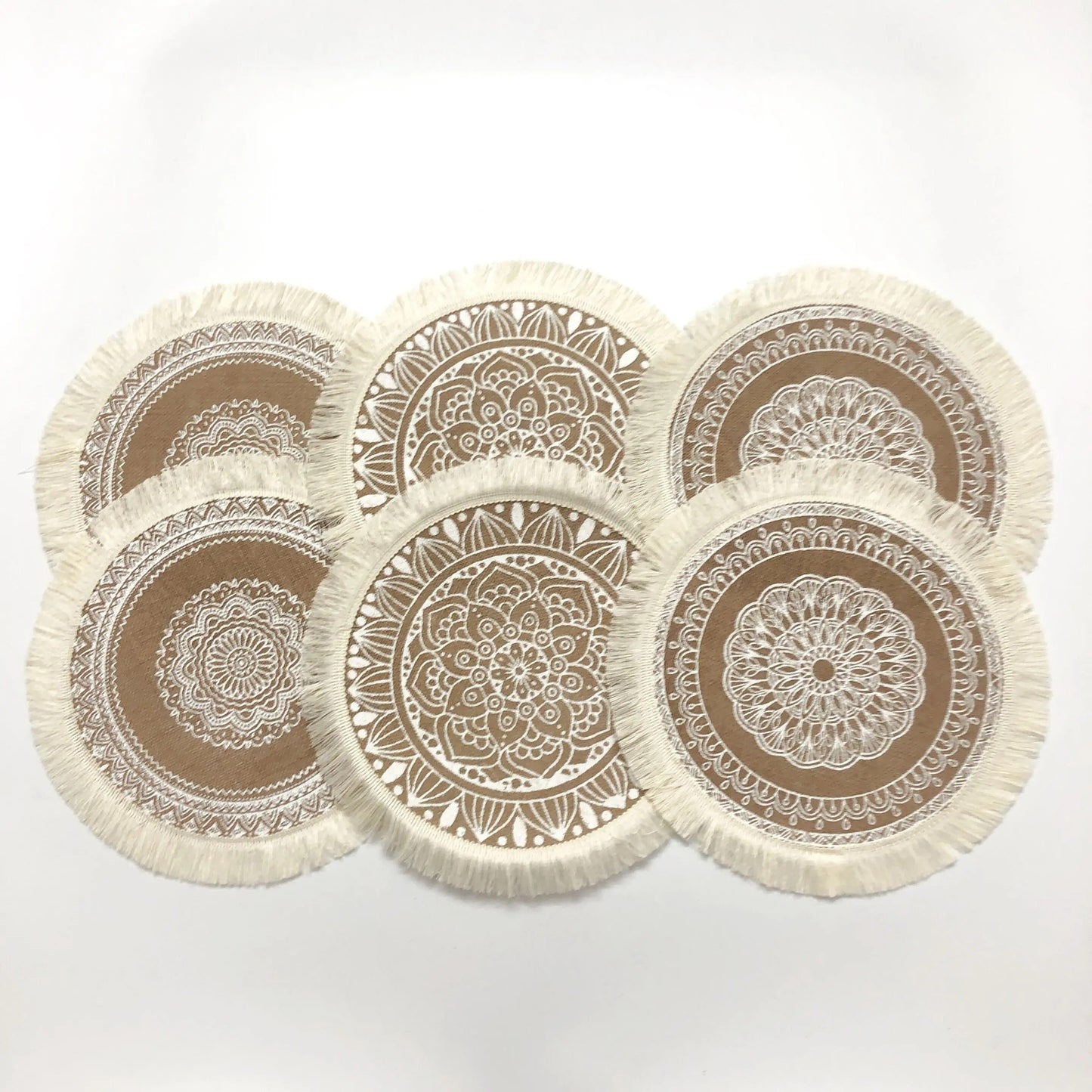 Jute Boho Placemats Voor Een Rustieke En Bohemian Tafelaankleding 6 stuks B