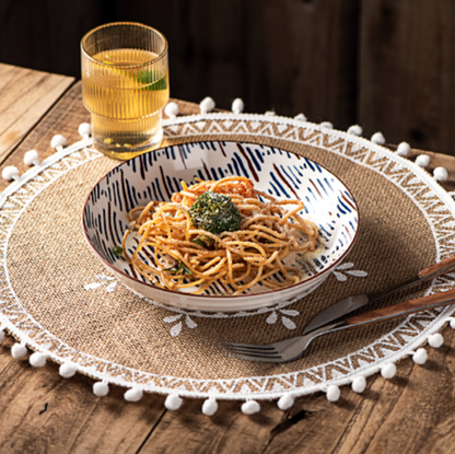 Jute Boho Placemats Voor Een Rustieke En Bohemian Tafelaankleding