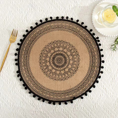 Jute Boho Placemats Voor Een Rustieke En Bohemian Tafelaankleding