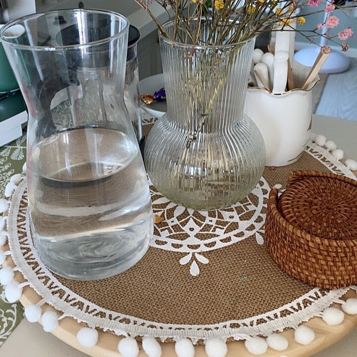 Jute Boho Placemats Voor Een Rustieke En Bohemian Tafelaankleding