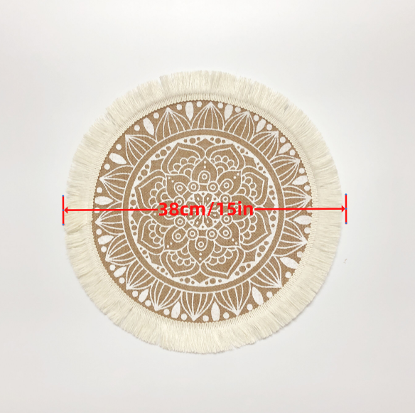 Jute Boho Placemats Voor Een Rustieke En Bohemian Tafelaankleding