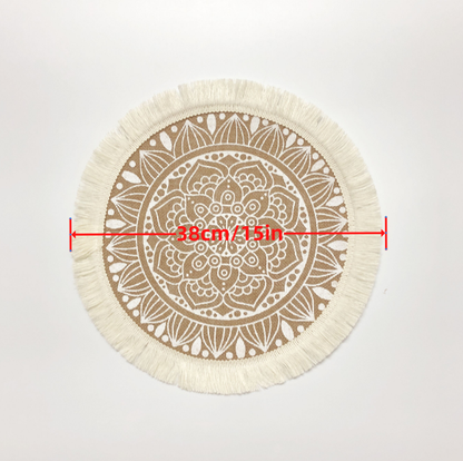 Jute Boho Placemats Voor Een Rustieke En Bohemian Tafelaankleding