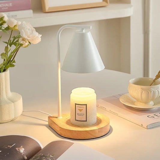 Kaarsenwarmerlamp Met Moderne Verlichting Voor Gezellige Sfeer Wit