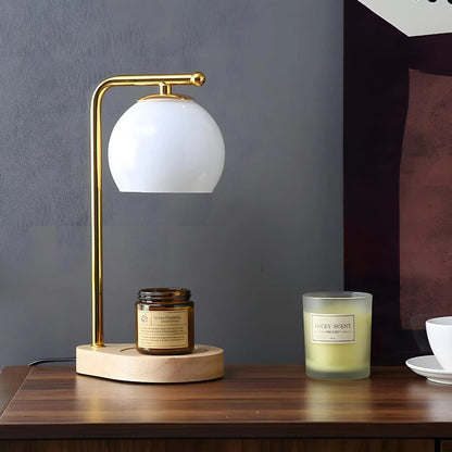 Kaarsenwarmerlamp Met Multifunctionele Tafellamp Functie Wit