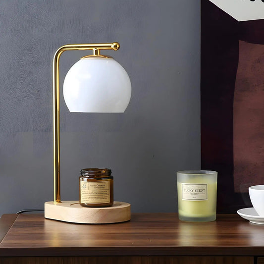 Kaarsenwarmerlamp Met Multifunctionele Tafellamp Functie Wit