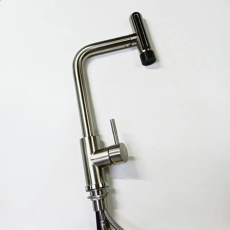 Keukenmengkraan Met Uittrekbare Spuit En 6 Functies Gun Gray Geborsteld B G1 2