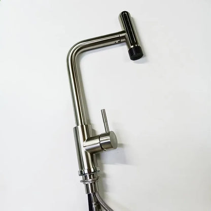 Keukenmengkraan Met Uittrekbare Spuit En 6 Functies Gun Gray Geborsteld B G1 2