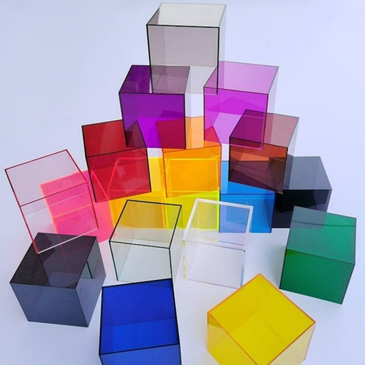 Kleurrijke Acrylaat Display Opbergdoos Voor Verzamelobjecten - Opbergbox