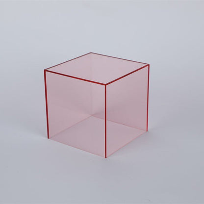Kleurrijke Acrylaat Display Opbergdoos Voor Verzamelobjecten - Opbergbox Licht Roze