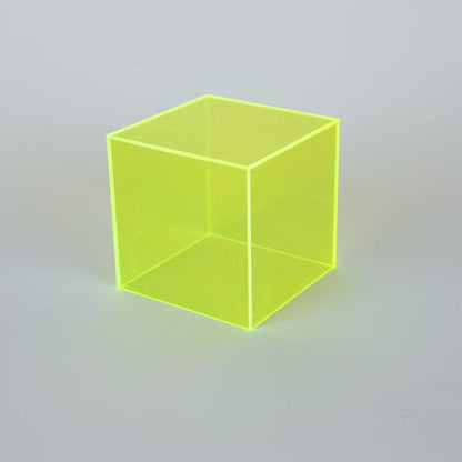 Kleurrijke Acrylaat Display Opbergdoos Voor Verzamelobjecten - Opbergbox Fijn Geel