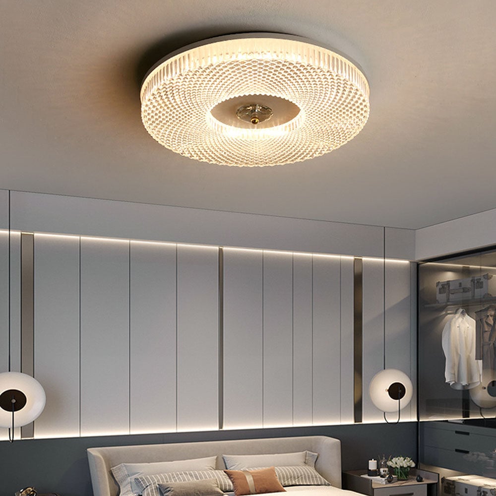 LED Plafondlamp Metalen Buitenkant Witte Acryl Diffuser Grijs