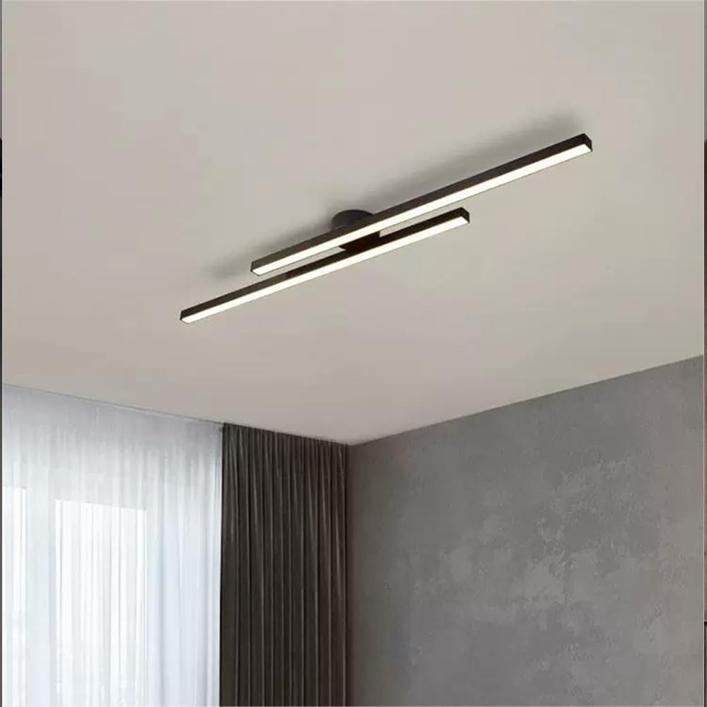 LED Plafondlamp Slanke Aluminium Strip Semi Flush Mount