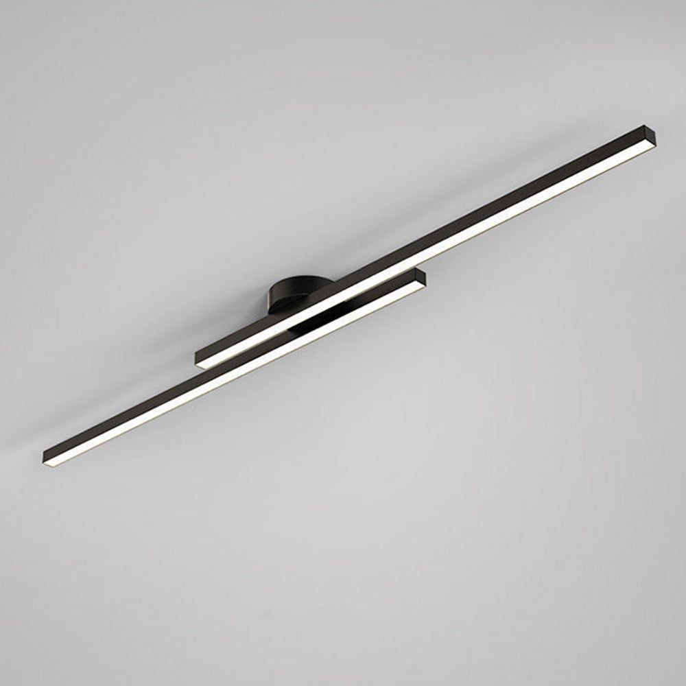 LED Plafondlamp Slanke Aluminium Strip Semi Flush Mount