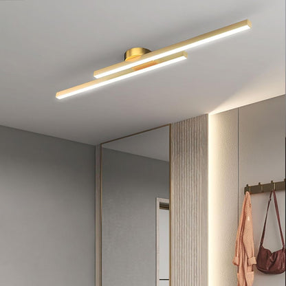 LED Plafondlamp Slanke Aluminium Strip Semi Flush Mount
