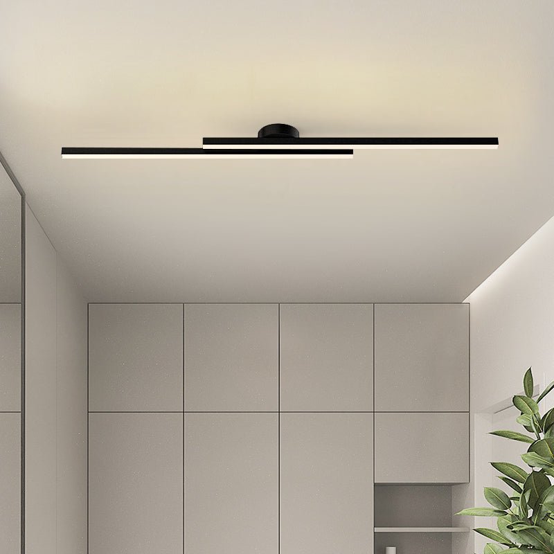 LED Plafondlamp Slanke Aluminium Strip Semi Flush Mount