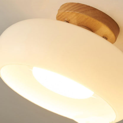 Led Flush Mount Ceiling Light Met Glas Metaal Ontwerp