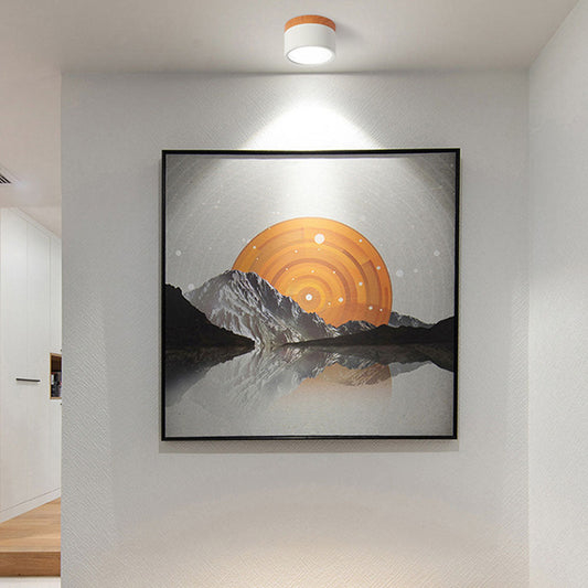 Led Plafondlamp Modern Inbouwcilinder Compact Design Wit