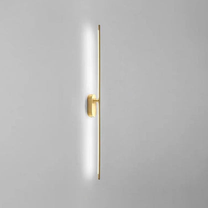 Lineaire Strip Wandverlichting Metaal Zwart Messing 10 cm LED 2.0 Messing Wit