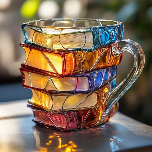 Literair Ontwerp Mok Voor Koffie Voor Boekenfans Met Stijl