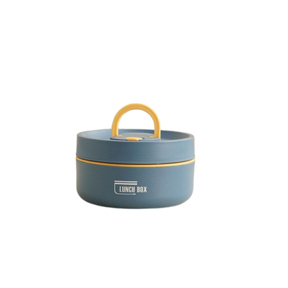 Meerlaagse Geïsoleerde Lunchbox Met Draagtas En Lekvrij Klein Blauw